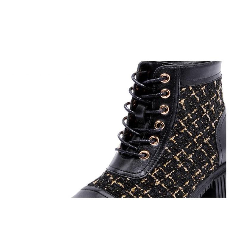 Women's Boots Martin Boots Women's Spring and Autumn Single Boots Thick High-heeled Boots All-match Women's Boots