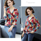 Bohemian Printed Knit Cardigan Women's Artificial Mink Wool  Knitted Jacket Oversized Cashmere Cardigan Top