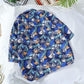 Summer Short Sleeve Shirt Men's Fashion Print Beach Short Sleeve Shirt Top