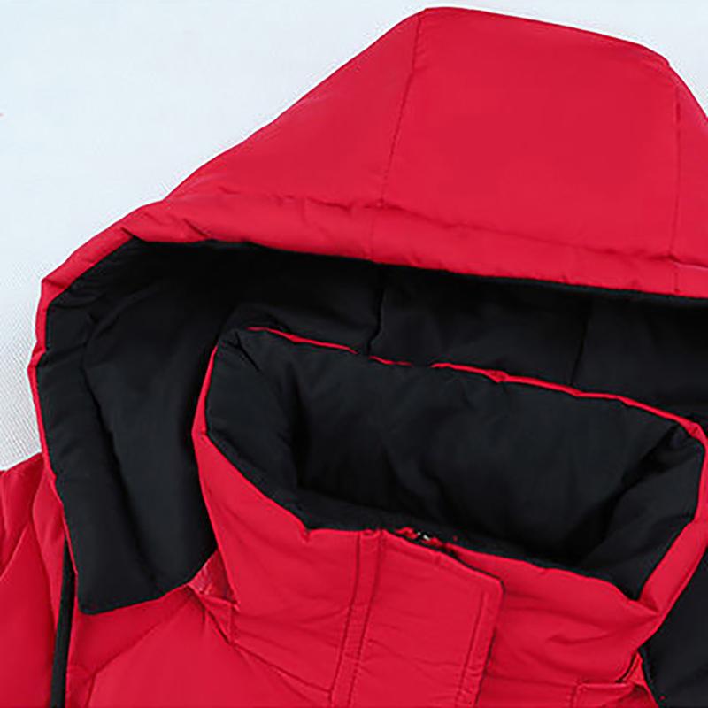 Loose Argyle Hooded Parkas Women Fashion Solid Thick Long Coats Women Elegant Cotton Jackets Female Ladies Winter Jacket