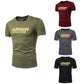 Summer Men's Short Sleeve T-Shirt Round Neck Printed Letter T-Shirt Top