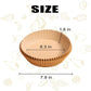 Air Fryer Disposable Paper Liner - 100PCS 6.3inch Round Non-Stick Parchment Paper Liners, Oil-proof, Water-proof