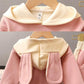 Spring and Autumn Suit Children's Clothing Girls Pullover Hooded Sweater Children's Baby Fashion Print Stitching Little Girl Clothes Two-piece Set