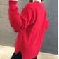 Autumn and Winter V-neck Sweater Fashion All-match Loose Jacket Knit Short Blouse