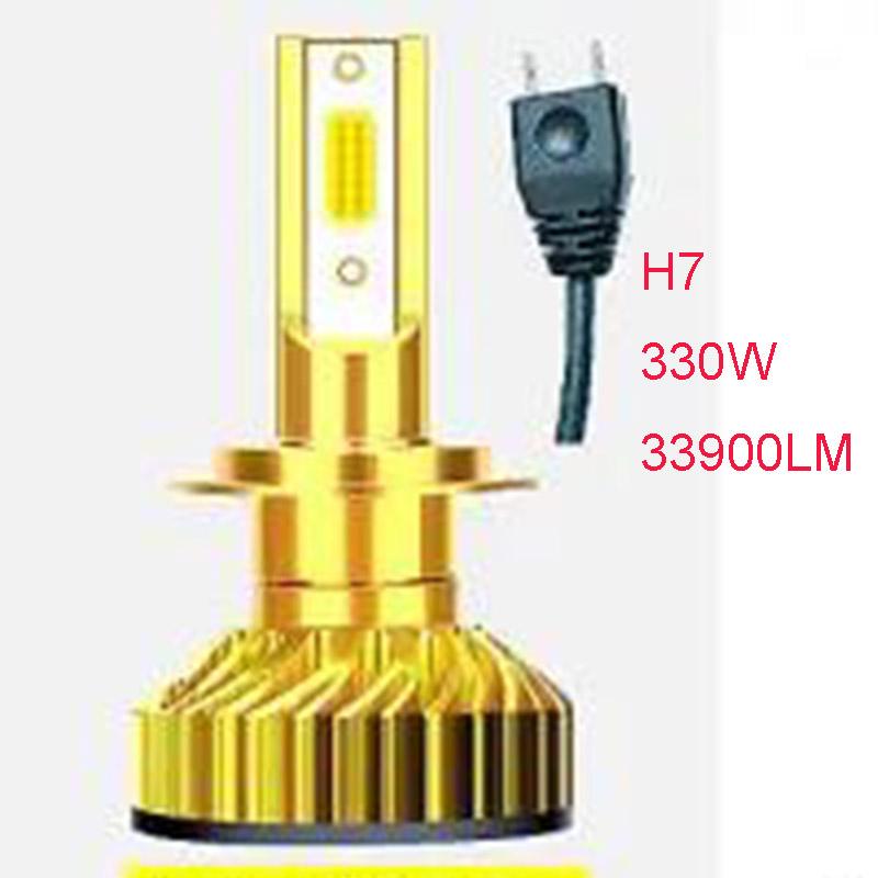9005 9006 9012 Car Headlight Front Light Bulb Lighting Strong Light 12V24V 330W H1 H4 H7 H3 H8 H11 Ultra-bright Far and Near Beam Light Integrated
