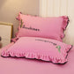 Letter Embroidery Pillowcases A Pair of Pillowcases Large 48x74cm Student Dormitory Single Double Bed Supplies