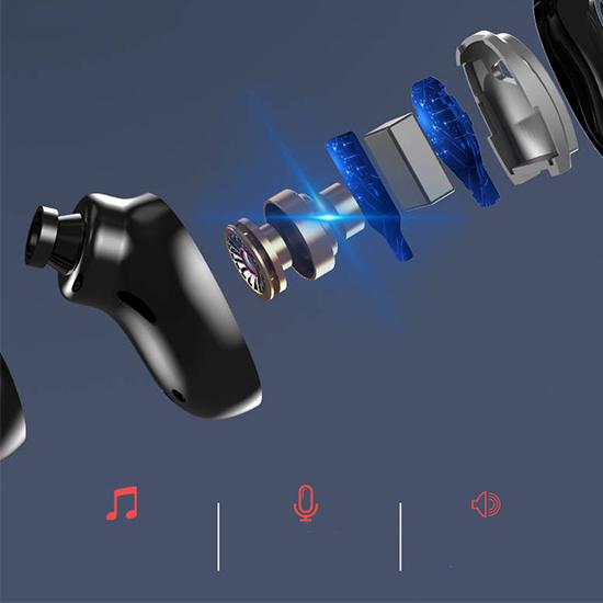 Bluetooth Earphones Mini LED Display Headphone Stero Sound 3500mah Power Bank Sport Wireless Headset