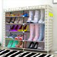 90cm Long Double Row Stainless Steel Hanger Storage Cabinet Waterproof Storage Rack Coat Hanger Shoe Rack