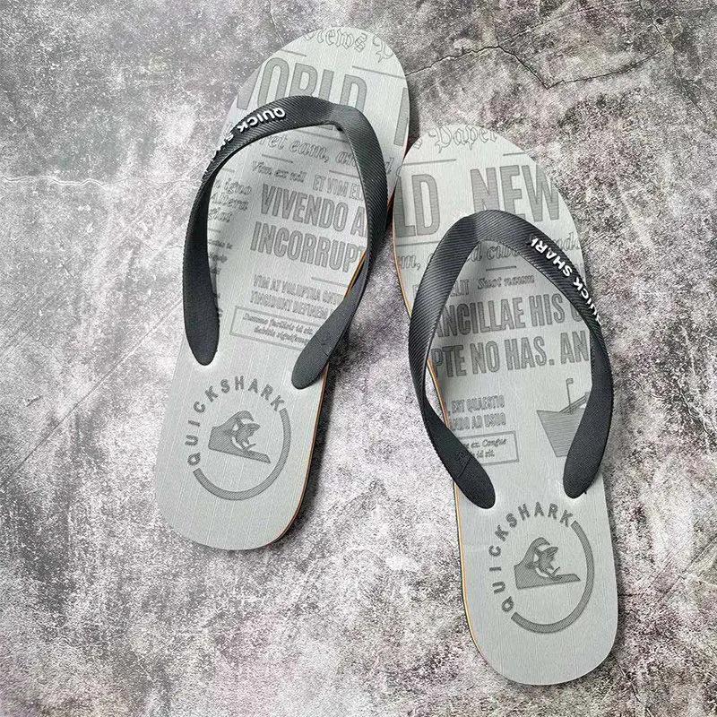 Slippers Men's Summer Trend Personality Casual Wear Inside and Outside Non-slip Wear-resistant Beach Clip-on Men's Flip-flops