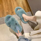 Autumn and Winter Ins Non-slip Thick-soled Multi-color Women Cotton Slippers Home Furry Slippers