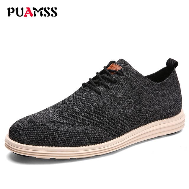 New Men Casual Shoes Men Business Formal Brogue Weave Carved Oxfords Wedding Dress Breathable Shoes