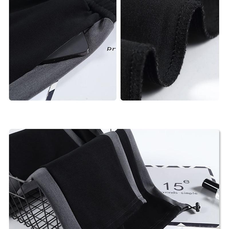 Women's Trousers Spring and Autumn Korean Version Loose Large Size Thin High Waist Stitching Casual Trousers Drapey Mopping Straight Leggings