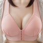 Bra Front Button Type Non-wireless Underwear Women's Thin Big Breasts Small Breasts Beautiful Back Bras Light and Breathable Underwear