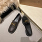 Summer Lady Style Flat Leather Boots Single Shoes Women Soft Leather Peas Shoes Women Lazy Shoes Casual Shoes