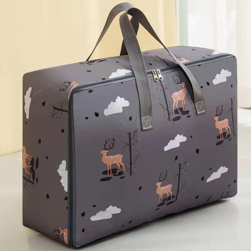 Oxford Cloth Extra Large Quilt Storage Bag Thickened Moisture-proof Travel Tote Bag Clothes Home Organize Luggage Bag Closet Organizer