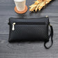 Check Leather crossbody bag Women Shoulder Messenger Bags Casual Portable Multi-Layer Large Capacity