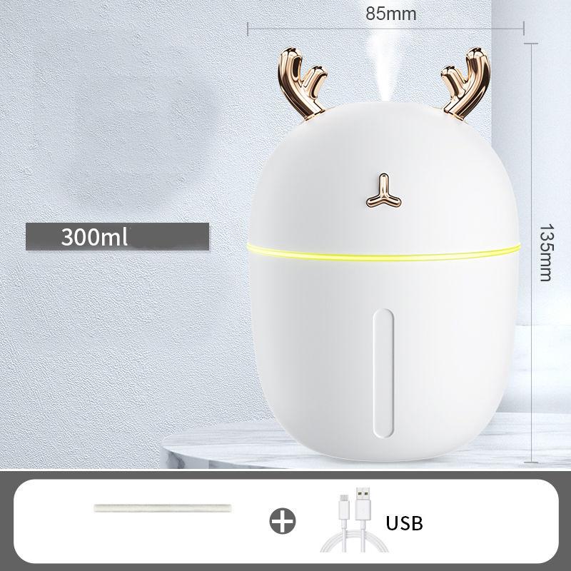 300ml Antler Air Humidifier USB Electric Sprayer Mini Portable Aroma Diffuser for Home  Office Car