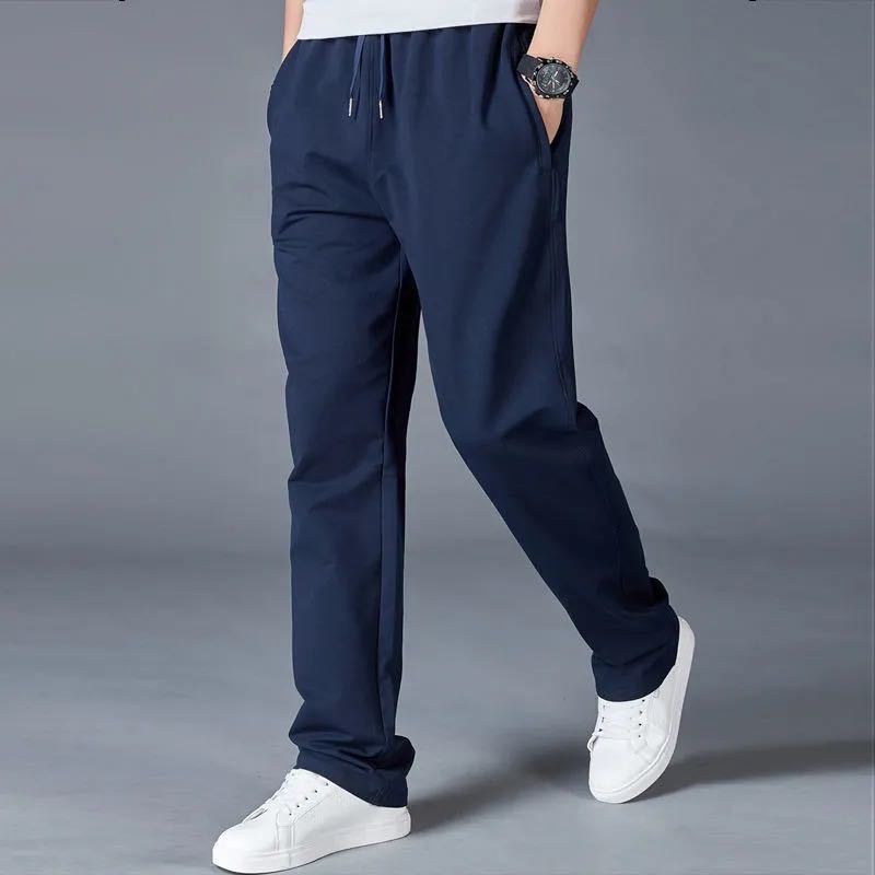 Spring and Autumn Men's Sports Casual Pants Loose Large Size Sports Straight Pants