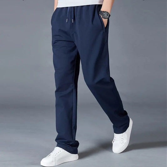 Spring and Autumn Men's Sports Casual Pants Loose Large Size Sports Straight Pants