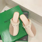 Summer Net Yarn Breathable Baotou Pedal Slippers Fairy Style Wild Stitching Sandals and Slippers Women