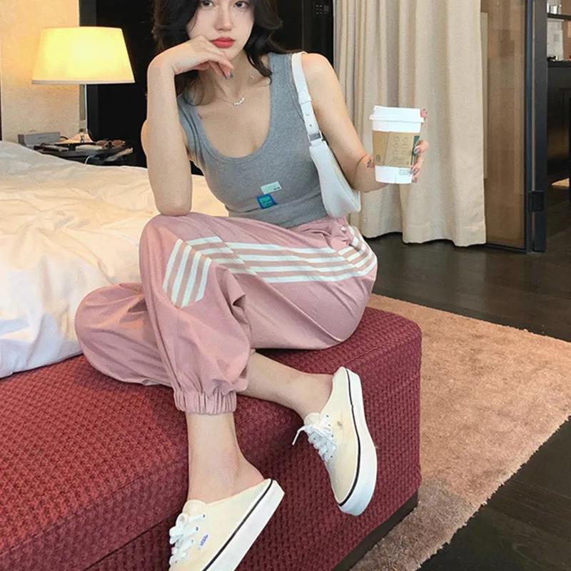 Quick-drying Sports Pants Women's Summer Thin Women's Trousers Spring and Autumn Beam Foot Wide-leg Pants Loose Casual Pants