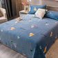 Coral Fleece Sheet Single Piece Plush Thick Blanket Warm Double Flannel Blanket Print Soft Multi-Size Coverlet