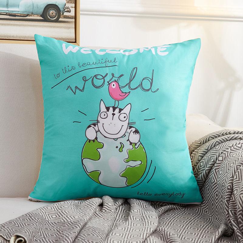 Retro Style Pillow Home Sofa Pillow Breathable Car Pillow Rest and Relaxation Artifact