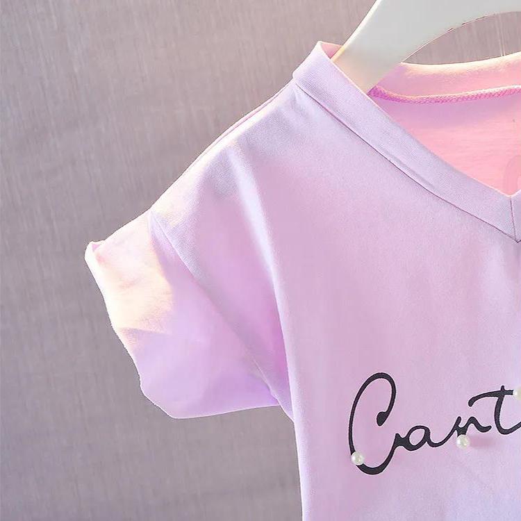 Cute Girls Clothes Sets Floral 2Pcs Cartoon Kids Ruffle Sleeve Tank Top and Skirt Outfits for Girl Clothing Adorable