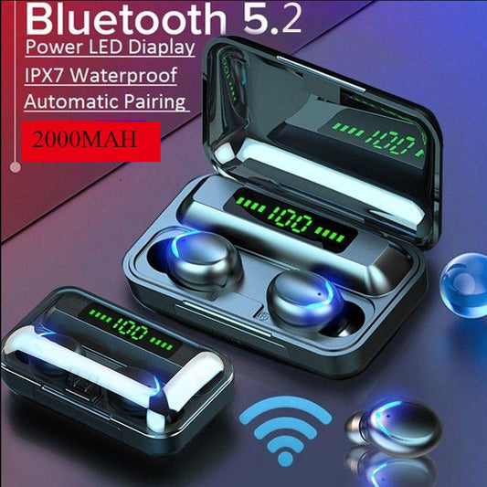 New 9D HiFi Bluetooth 5.2 CVC8.0 Noise Reduction Stereo Wireless TWS Bluetooth Headset