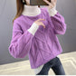 Autumn/winter Turtleneck Sweater Women Loose Knit Bottoming Shirt Long-sleeved Pullover Outer Wear