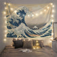 Home Bedroom Background Cloth Hanging Cloth Tapestry Hanging Wall Nordic Style Simple Plant Anchor Photo Cloth Background Net Red Wall Cloth