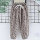 Children's Mosquito Pants Summer Thin Boys and Girls Printed Pineapple Geometry Pattern Trousers Casual Pants Leggings