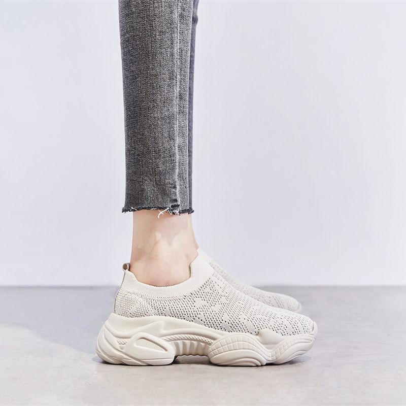 Women Sneakers Fashion Socks Shoes Casual White Sneakers Summer Knitted Vulcanized Shoes Trainers Women's Tennis