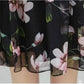 S-XXXXXL Chiffon Dress Loose Large Size Round Neck Flared Short Sleeve Summer Middle-aged Women's Dress