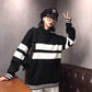 Color Matching Half Turtleneck Female Autumn and Winter Loose Embroidery Thick Knit Coat