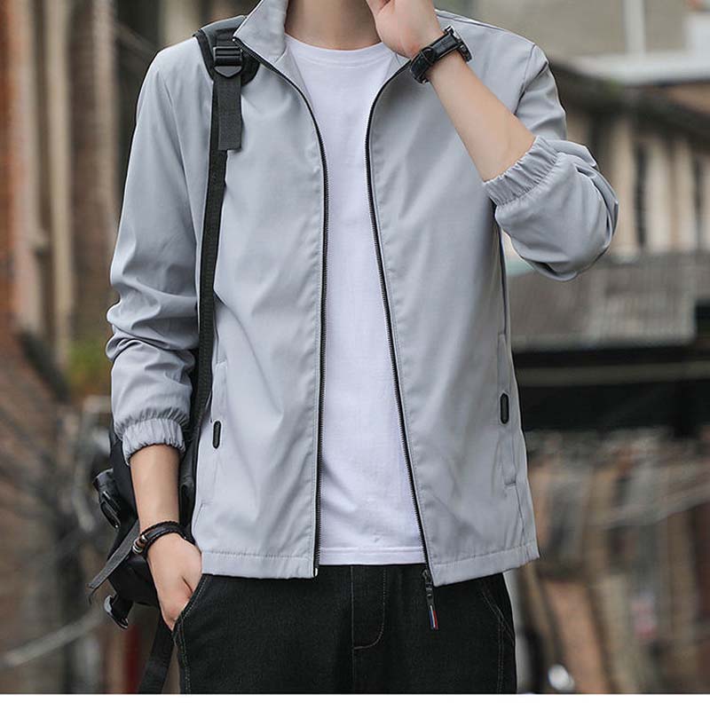 2021 Spring and Autumn New Jacket Men's Jacket Trend Handsome Autumn Large Size Loose Casual Jacket
