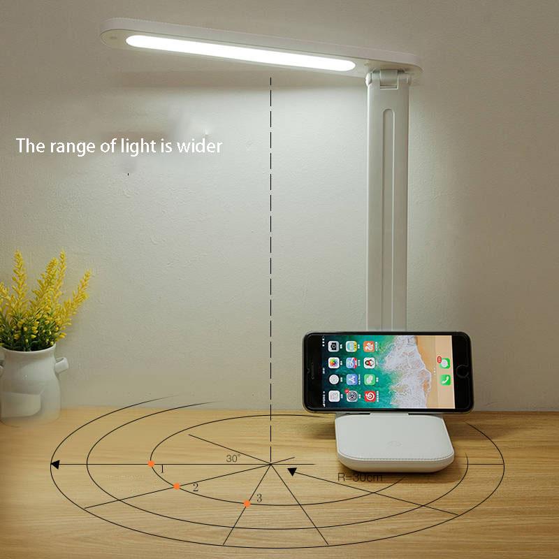 USB Rechargeable Dimmable Table Lamp  Eye Protection Reading Bedroom Bedside Lamp LED Night Light