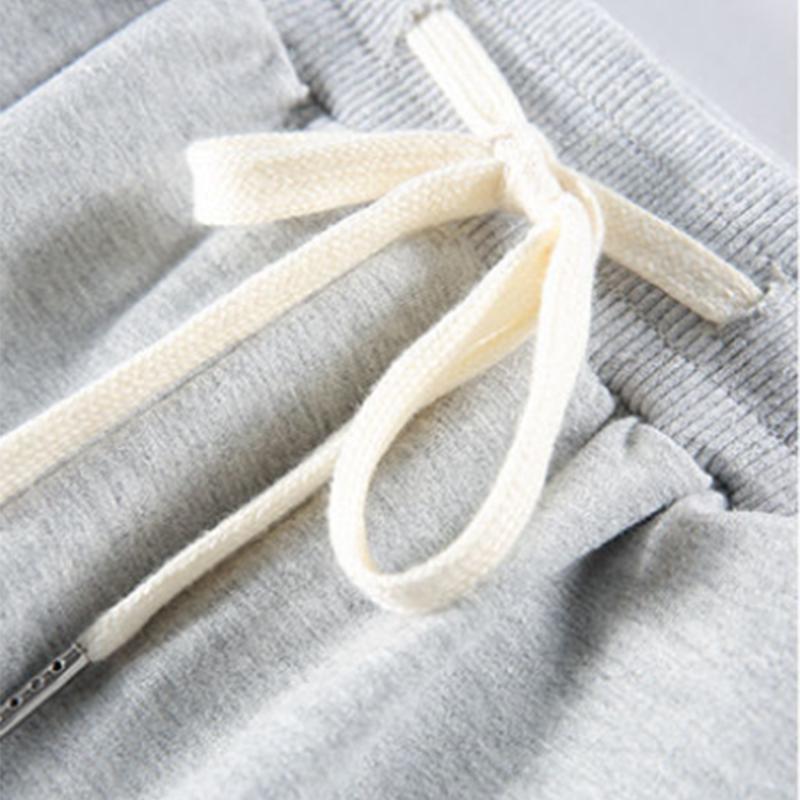 Women's Cotton Casual Pants Sports Autumn High Waist Loose All-match Nine-point Pants Trendy Slim Drape