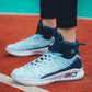 Men Sneakers Running Breathable High-top Basketball Shoes Non-slip Shockproof Lightweight Shoes