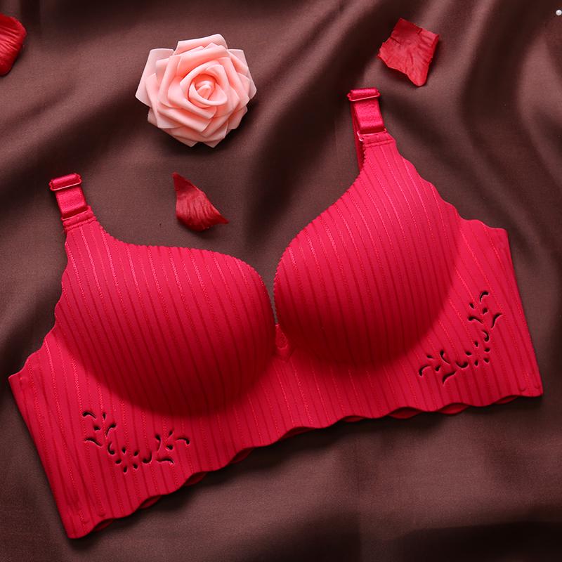 Seamless Underwear Bras Women Sexy Lace Underwear Gathered Underwear Wire Free Underwear Bra