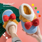 Autumn and Winter Bowknot Cotton Slippers Non-slip Flat Shoes Casual Fashion Cute