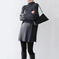 Lady Knittes Dress Autumn Winter Sweater Tops  Loose Lazy Women Knit Skirt Short Dress Base Dress