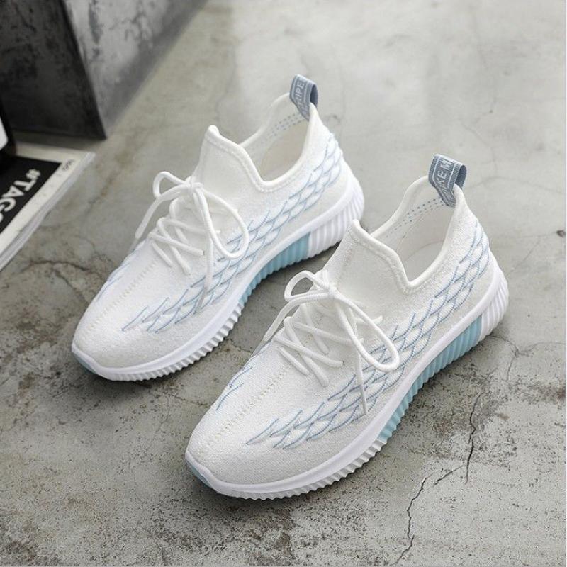Spring All-match Casual Korean Style Flat Bottom Korean Style Women's Flat Heel Sports Shoes Breathable Running Shoes
