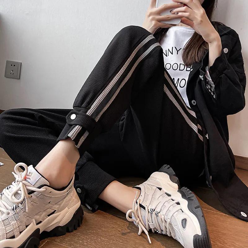 Women's Loose Sports Pants Student Pants Women's Casual Bundle Feet Fleece Sweatpants Bodybuilding Training Fitness Pants