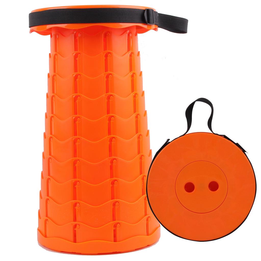 Retractable Stool Seat  Plastic Outdoor Portable Folding Stool Seat Camping Fishing Chair