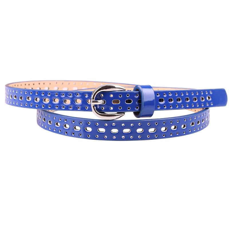 Women's Belts Hollow Korean Casual Fashion Punching Thin Belt Ladies Belt