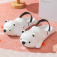 Cartoon Bear Sandals and Slippers Women's Summer Travel Slippers Thick-soled Soft Sandals Parent-child Slippers