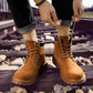 Autumn Martin Boots Men's High-top Shoes British Style Men's Leather All-match Motorcycle Boots