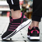 Couples Sports Shoes Fashion Women Flying Woven Mesh Breathable Non-Slip Wear-Resistant Cushion Sneakers Men's Vulcanize Shoes