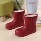 Snow Boots Women's Non-slip Warmth and Waterproof Rain Boots EVA Kitchen Plus Velvet Cotton Shoes Student Boots